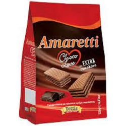 Amaretti γκοφρέτα Choco Love Extra Σοκολάτα σακούλα 125γρ.