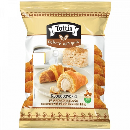 Tottis Fine Bakery Κρουασανάκια Μιλφέιγ 130γρ