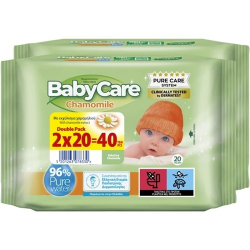 Μωρομάντηλα BabyCare Chamomile mini Doublepack 2x20