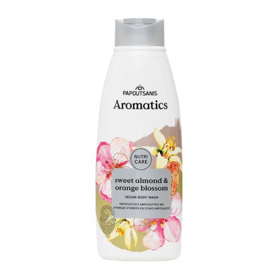Αφρόλουτρο Papoutsanis aromatics Nutri Almond- Orange 600ml