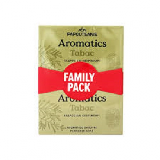 Σαπούνι Papoutsanis aromatics Tabac 4*100γρ.