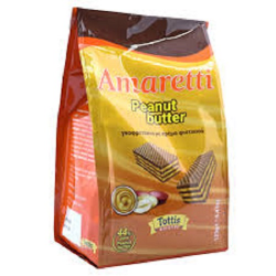 Amaretti γκοφρέτα Peanut Butter σακούλα 125γρ.