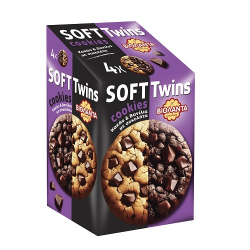 Βιολάντα Soft Cookies Twins Κακάο & Βανίλια -Σοκολάτα 160g