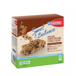 ΓΙΩΤΗΣ Sweet & Balance Μπάρες Δημητριακών βρώμης με μαύρη σοκολάτα 5x42γρ