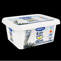 Μεβγάλ τυρί φέτα 'Κάθε Μέρα' Π.Ο.Π. τάπερ 300γρ.