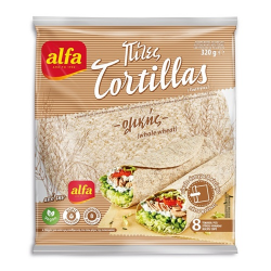 Alfa πίτα tortilla Ολικής 14τεμ* 320γρ.