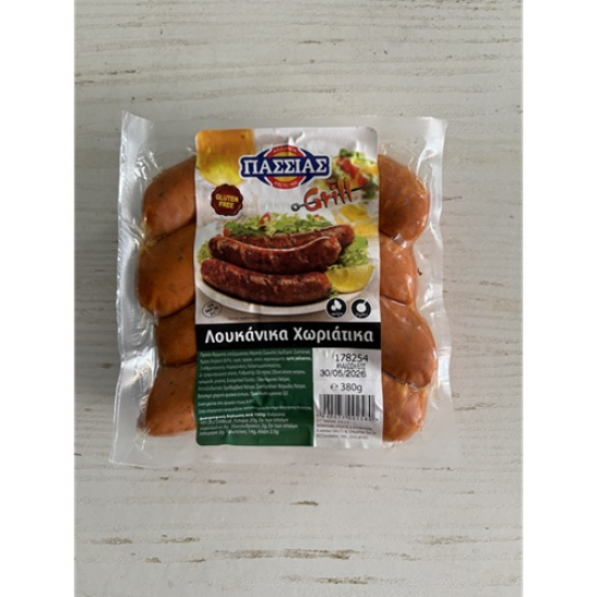 Πασσιάς Λουκάνικο Grill Χωριάτικα 380γρ (131511)