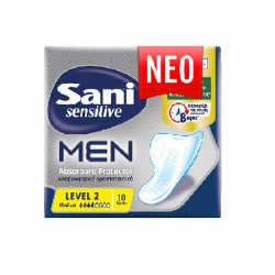 Απορροφ. Προστατευτικό Sani Men Level 2 Sensitive Medium 10T