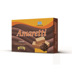 Amaretti γκοφρέτα με κρέμα κακάο 68γρ.