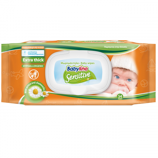 Μωρομάντηλα Babylino Sensitive Refill 54τεμ Μωρομάντηλα Babylino Sensitive Refill 54τεμ