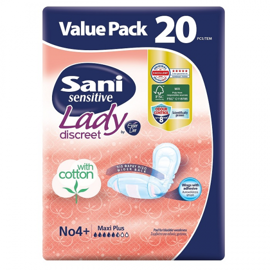 Sani Lady Sensitive maxi plus No4+/20 Sani Lady Sensitive maxi plus No4+/20