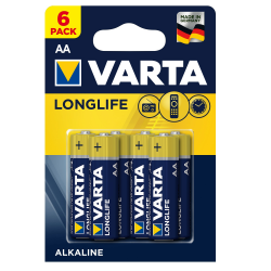 Μπαταρία Varta long life alkaline 2AA 6άδα