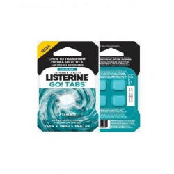 Listerine Go Tabs 4ct 6τεμ display