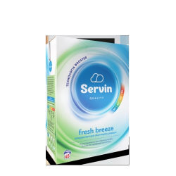 Servin quality σκόνη πλυντηρίου ρούχων fresh breeze (μπλέ) 45μεζ. 2,85κιλ.