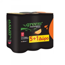 Green Cola Πορτοκαλάδα 330ml (5+1 Δώρο)