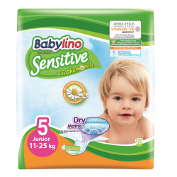 Πάνες Babylino Sensitive No5 11-16KG / 18T Junior