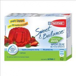 ΓΙΩΤΗΣ Sweet & Balance Φρουί ζελέ γεύση φράουλα stevia 20γρ